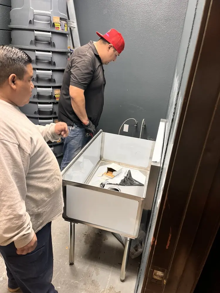 Commercial plumbing and sink installation in Centerville